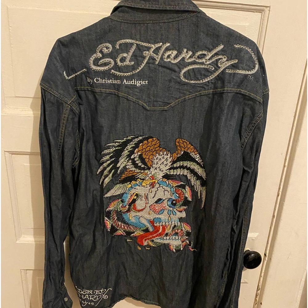Ed Hardy denim xl used once